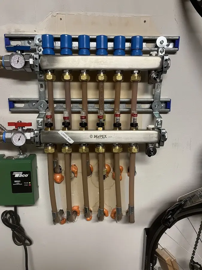 Plumber performing Gas Leak Detection at a residential property in New Ulm